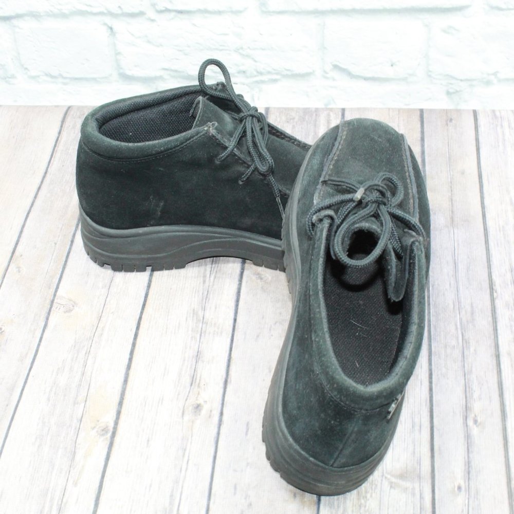 Sao Stacy Adams Dublin II Black Chukka Suede Lace Up Ankle Boots Size 9 M - Picture 7 of 10